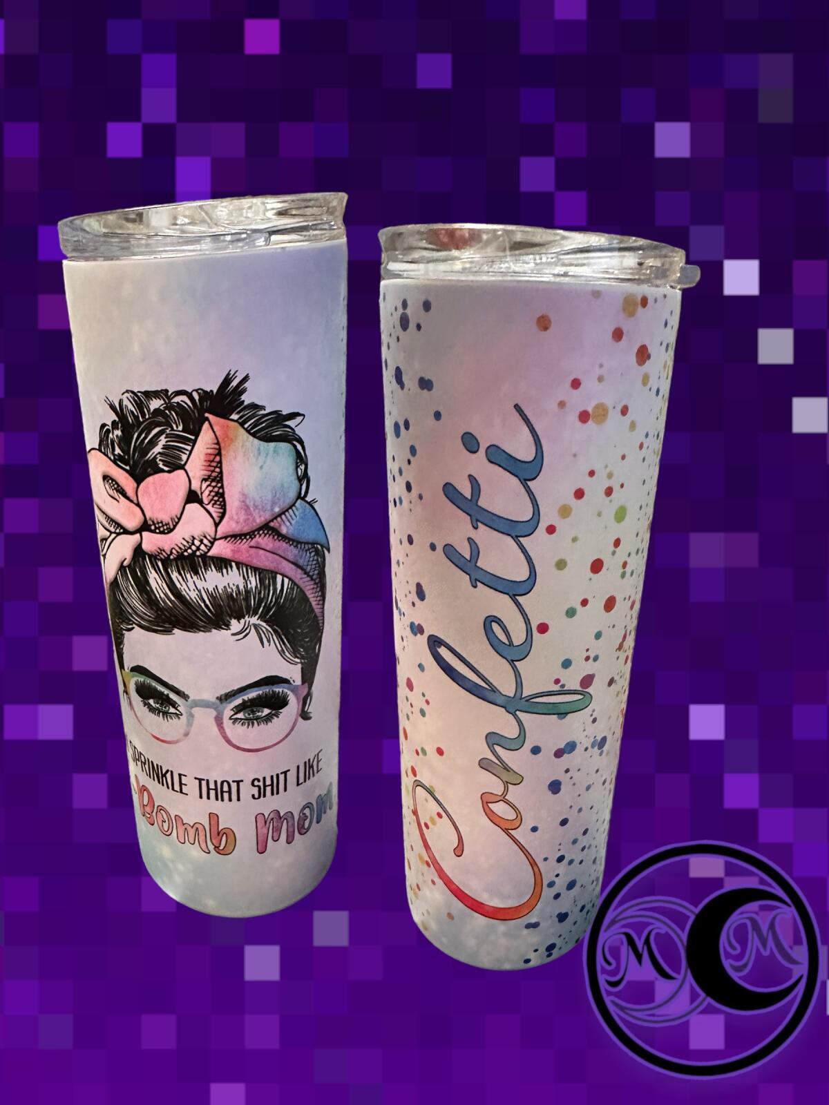 Bomb Mom 20oz Glow Tumbler