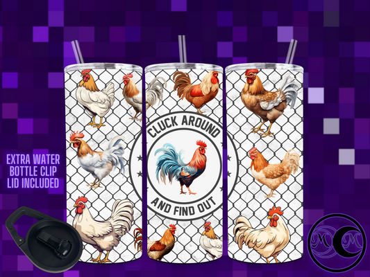 Cluck Around Dual Lid Tumbler