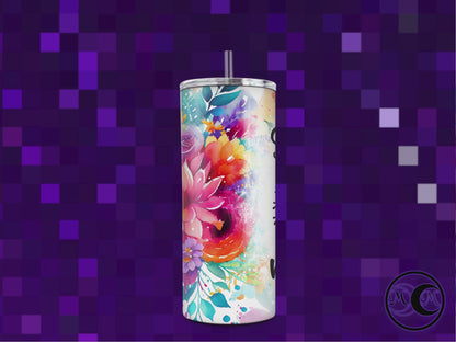 She Is 20oz Dual Lid Tumbler