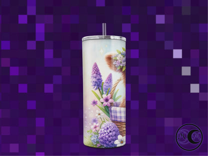 Spring Highland Cow Dual Lid Tumbler